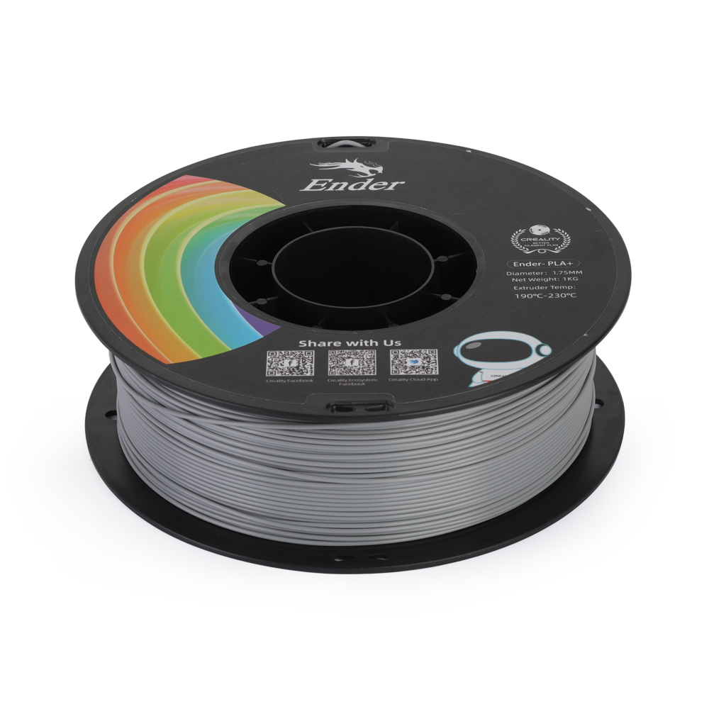 Creality Ender-PLA+ Grey Filament 1.75mm 1KG - Image 5