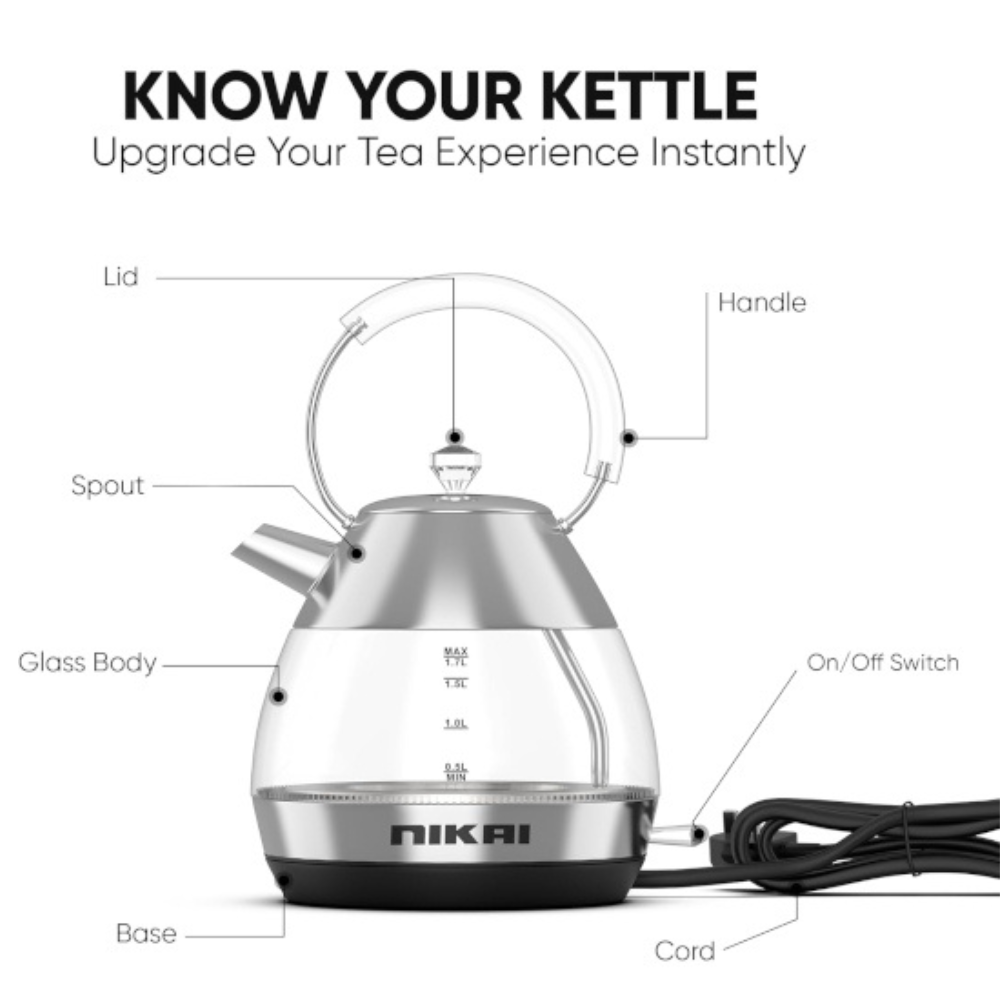 Nikai Glass kettle NK1310G - Image 3
