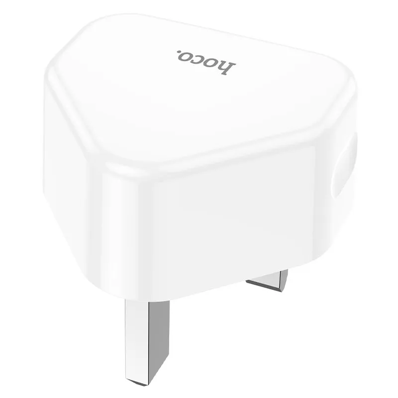 Hoco C90B Grandiose Dual Port Charger UK Plug - Image 3