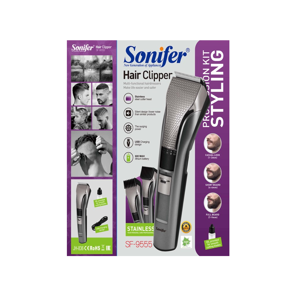 Sonifer Hair Clipper / Trimmer SF-9555 - Image 3