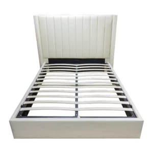 Cushion Bed Queen With Storage Model:4242G upholstered grey frame with storage drawers