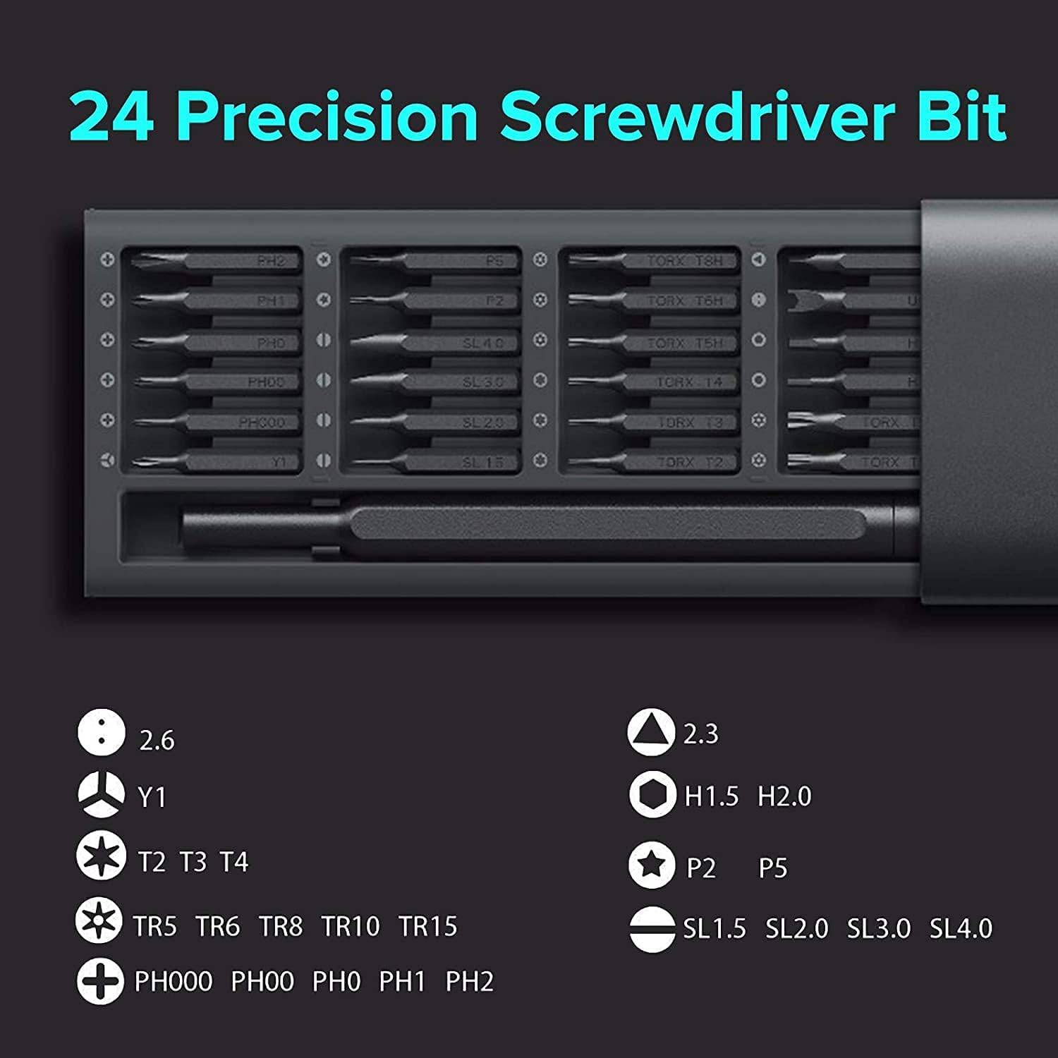 Xiaomi Mi Precision Screwdriver Kit GlobalBlack - MJJXLSD002QW - Image 2