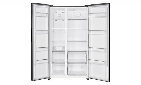 Sharp 620L Side By Side Inverter Refrigerator Colour:Silver Model:SJ-X6322MS(Open and Empty)