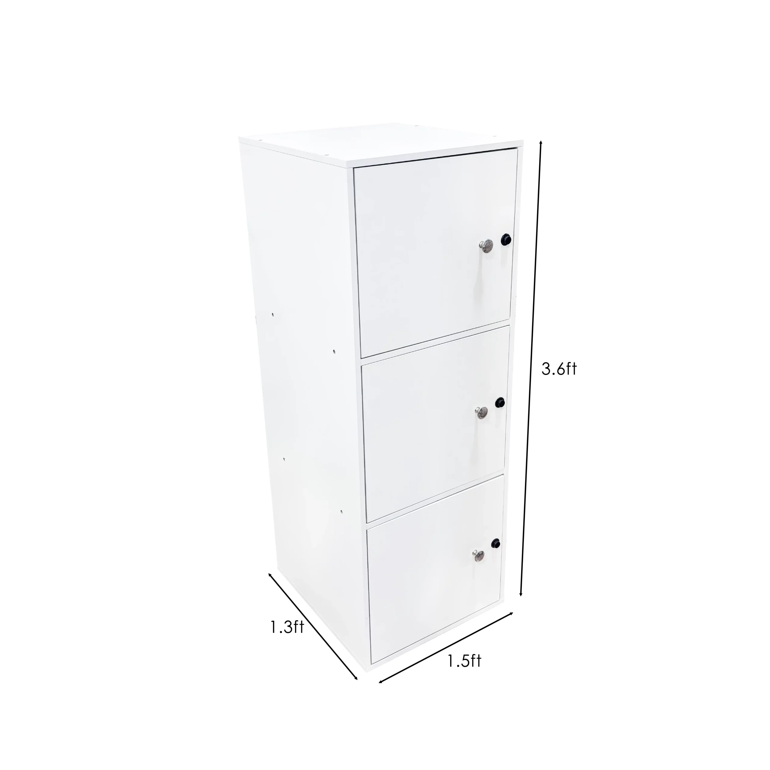 Wooden Storage Cabinet 3 Cubes - Image 3