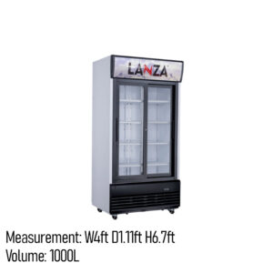 Lanza 1000 Liter Glass Showcase Chiller LG-1000BF