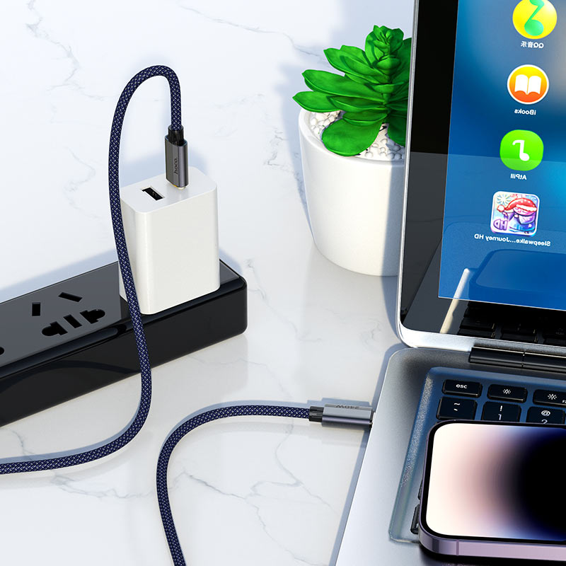 Hoco U134 Primero 240W Charging Data Cable Type-C To Type-C (L=1.8M) - Image 3
