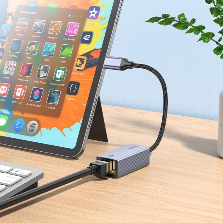 Hoco UA37 Type-C Ethernet Adapter (1000 Mbps) - Image 3