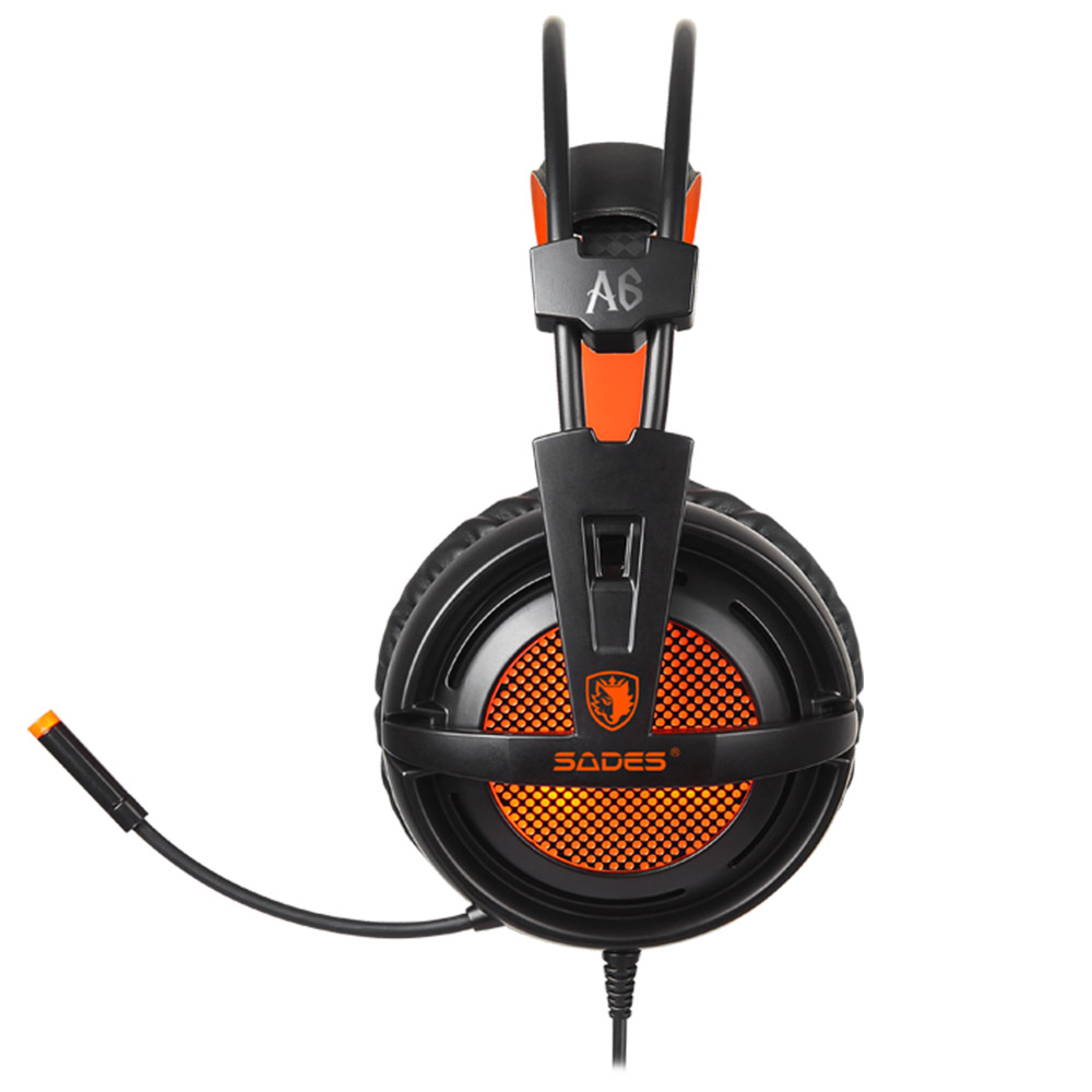 Sades Gaming Headset A6 (Orange) - Image 4
