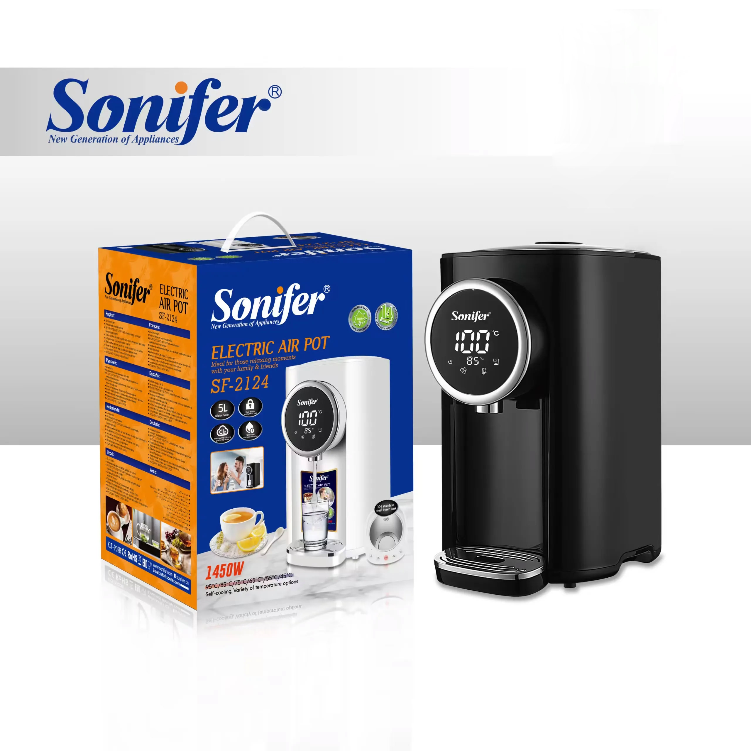 Sonifer Sf-2124 Electric Air Pot - Black - Image 2