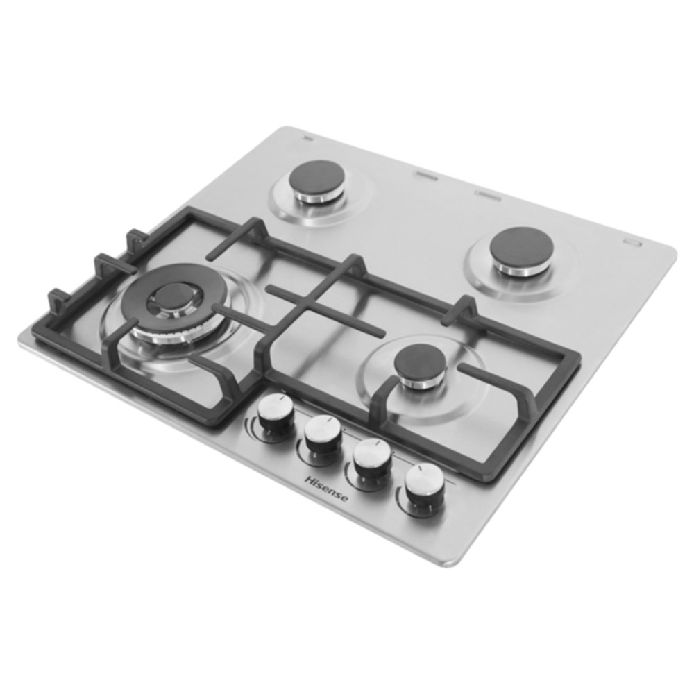 Hisense 4 Burner Gas hob – Stainless steel HHU60GAGR - Image 2