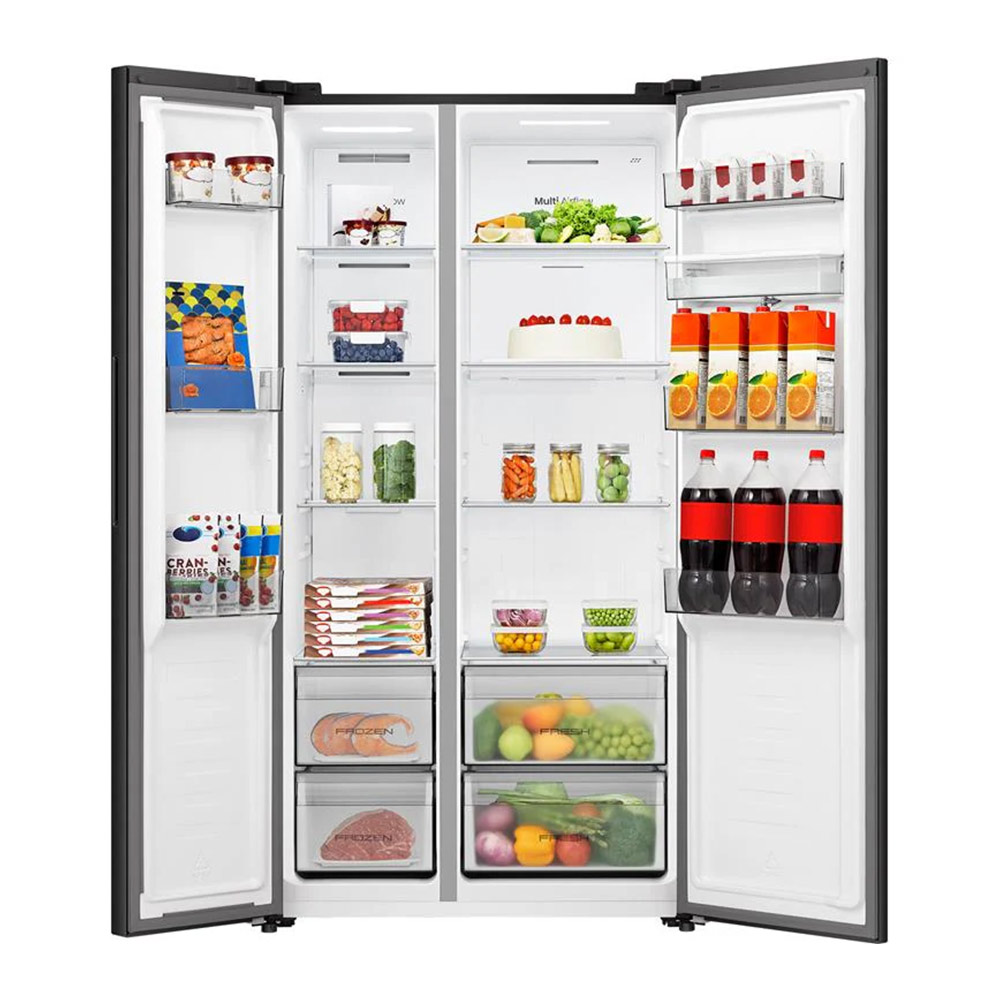 Hisense Side-by-Side 540L Refrigerator Model: HRSBS540BW - Image 5