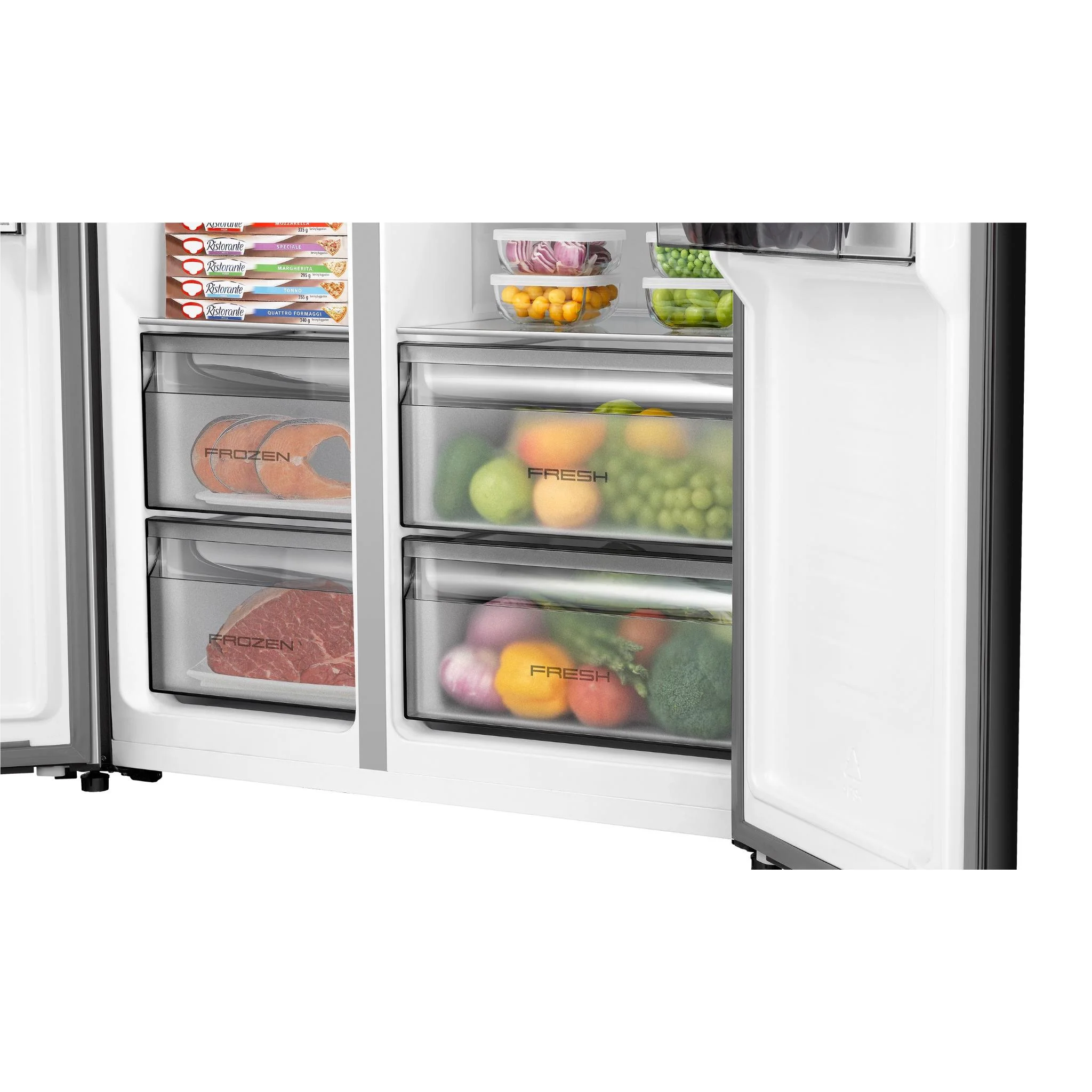 Hisense Side-by-Side 540L Refrigerator Model: HRSBS540BW - Image 6