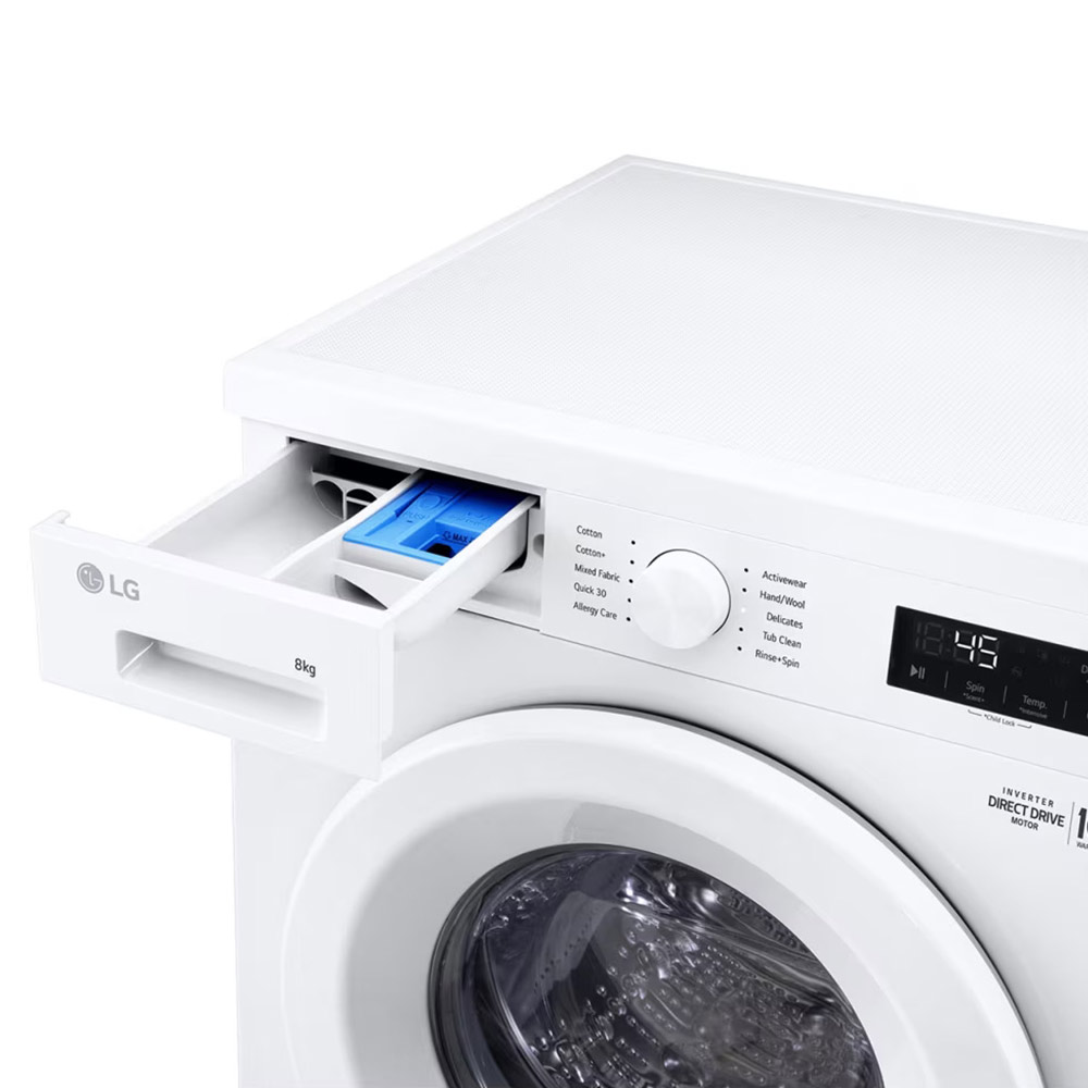 LG 8kg Front Load Washing Machine Model No: FY1TYP3W Colour: White - Image 3