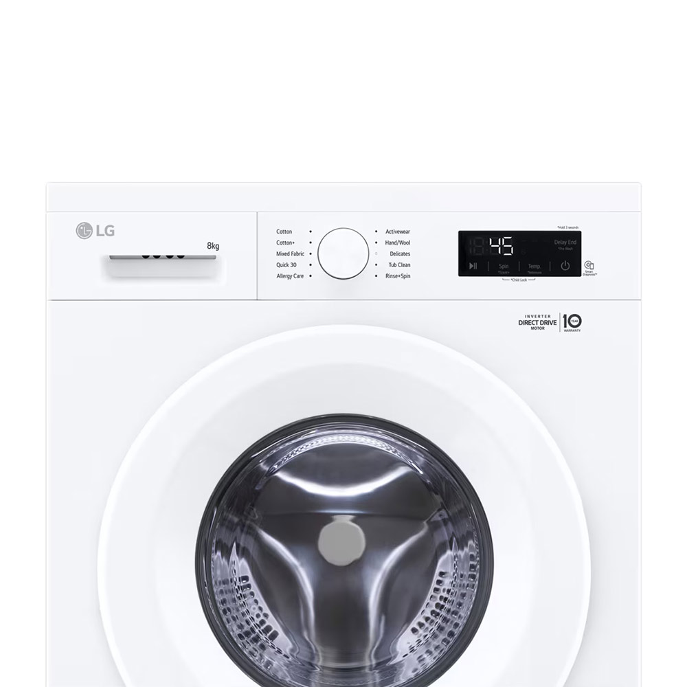 LG 8kg Front Load Washing Machine Model No: FY1TYP3W Colour: White - Image 4