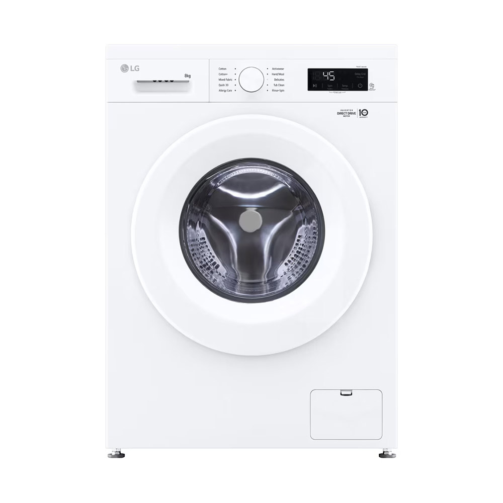 LG 8kg Front Load Washing Machine Colour:White Model No:FY1TYP3W