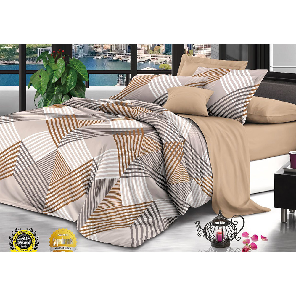 French Home Bedsheet Set (Queen) - No:04 7Pcs Set