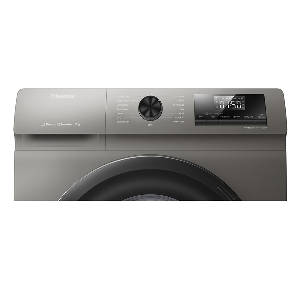 Hisense Washing Machine Front Load 8KG Model: WFQP8041BTN - Image 4