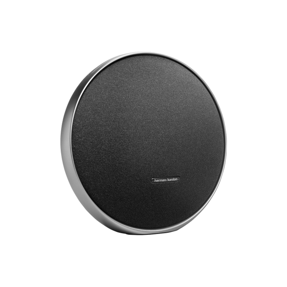 A sleek black Harman Kardon Onyx Studio 9 portable Bluetooth speaker on a clean background.