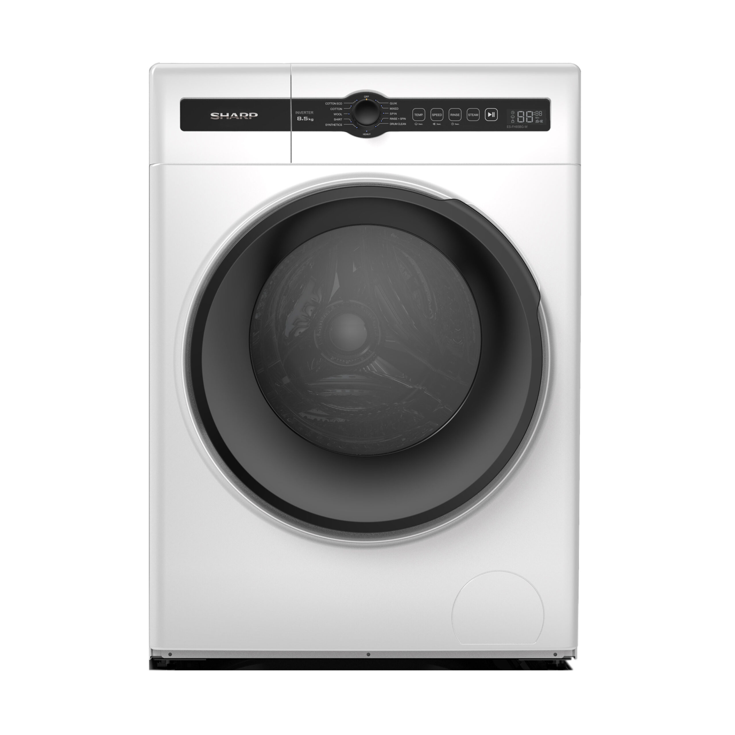 Sharp Front Load Washer 8.5kg Model: ES-FH85BG-W