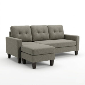 Koumo Corner Sofa Reversible With Ottoman Color: 5092-b-4 Brown Model: KM-172157