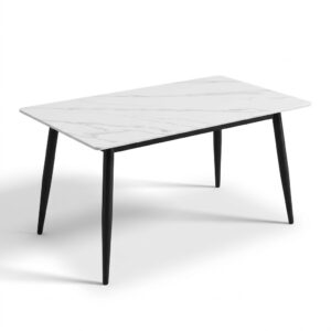 Marble Dining Table White Grey Model: 866