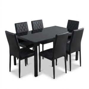 Dining Table No: DT-1323 6seater Color: Black