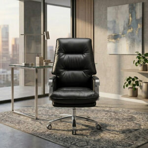 Ergonomic Foshion Leather Office Chair Black No: 5045