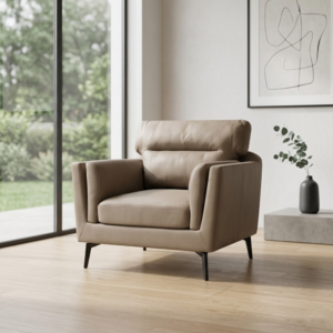 Koumo Air Fabric Sofa 1 Seater Model:KM-172054-1 Color:Brown