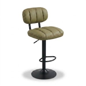 Leather Bar Stool Colour: Green Model: B151
