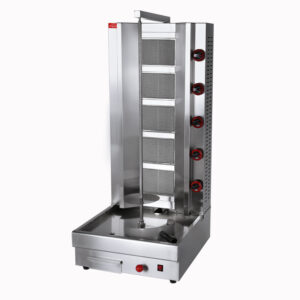 Commercial 5-Burner Ceramic Gas Shawarma Doner Kebab BBQ Grill CG-960Q