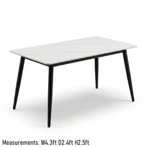 Dining Table Matte White No:21